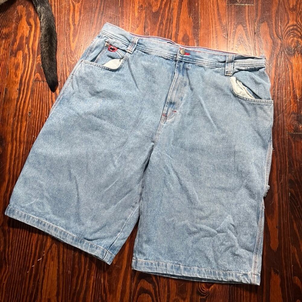 Bugle Boy 42 Y2K Denim Shorts Blue Relaxed